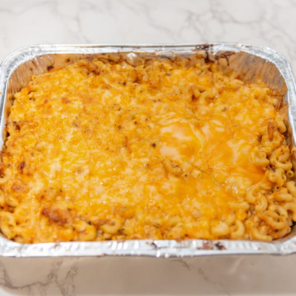 Crab and shrimp macaroni and cheese